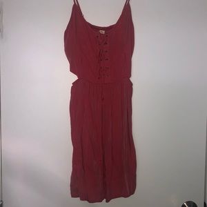 Hollister cutout Red Sundress